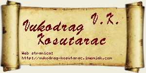 Vukodrag Košutarac vizit kartica